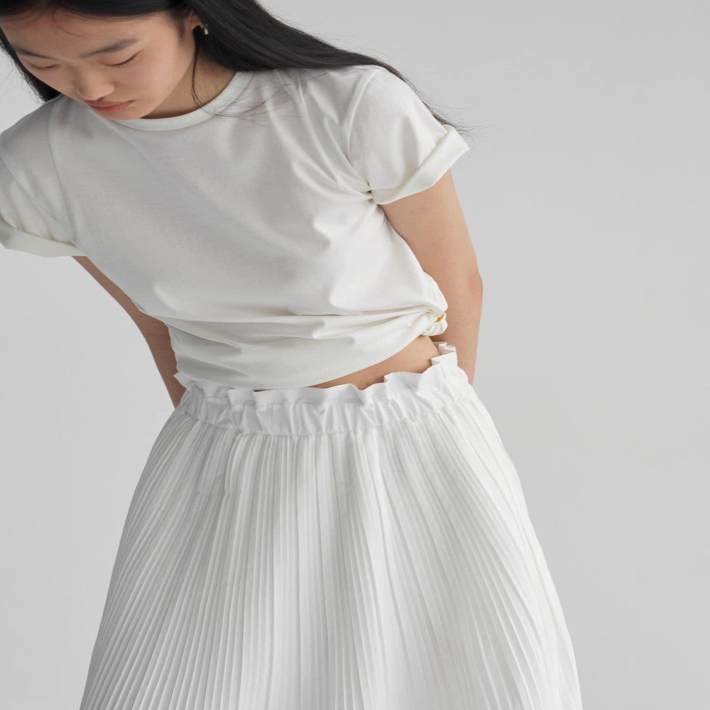 Celebrity style RUISHI Heavy Industry architectural pleated wood ear A line skirt for women in spring and summer image 36