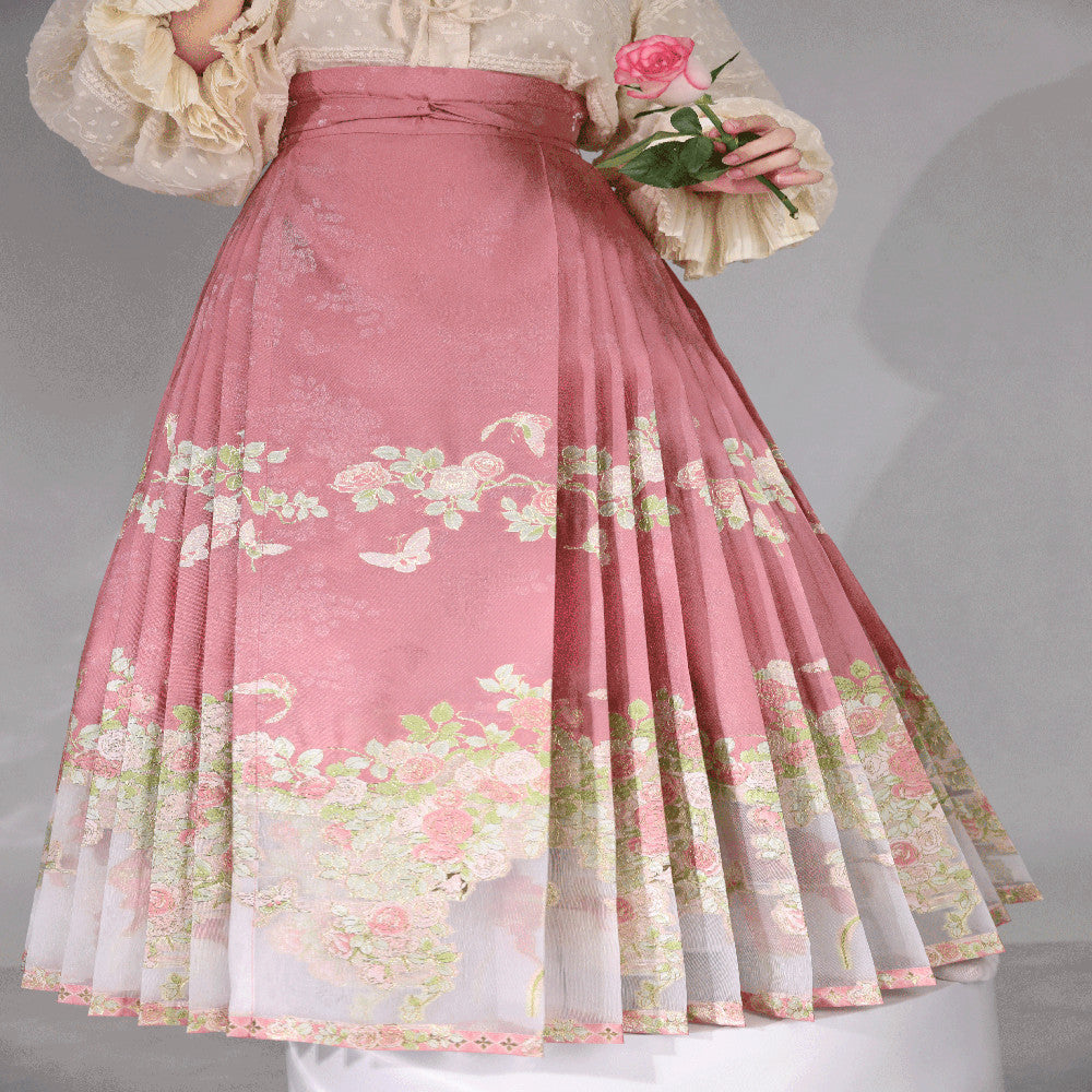 Rose Heart Language New Product Launch New Collection Preview Wedding Engagement New Chinese Red Horse Face Skirt image 22