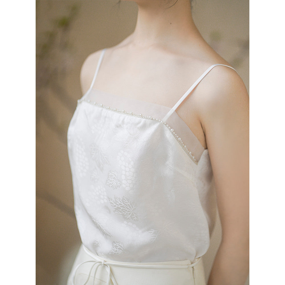 Chuchan 2025 summer new Chinese style jacquard versatile inner wear small camisole can be worn outside the bottoming top women image 12
