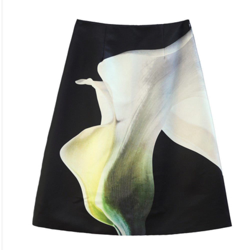 MANE Atelier Designer Brand Matilda Printed Half length Skirt for Women Short Small High end A line Skirt image 15