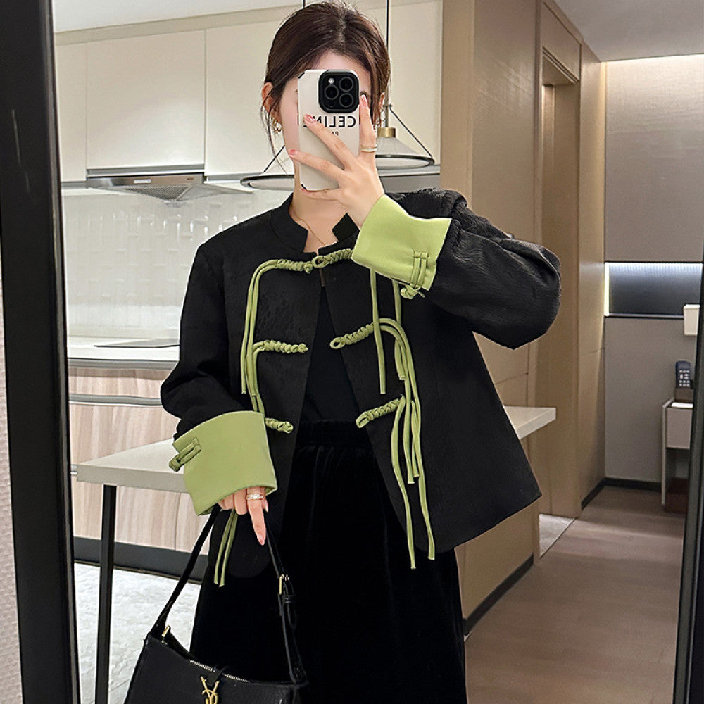 Versatile New Chinese style Small Fragrant Style Women s Suit 2025 Early Spring Light Chinese Style Retro Embroidered Short Coat Trendy image 9