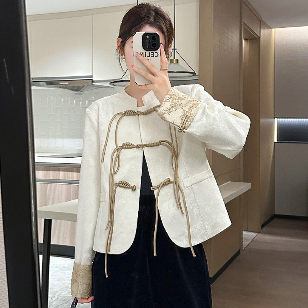 Versatile New Chinese style Small Fragrant Style Women s Suit 2025 Early Spring Light Chinese Style Retro Embroidered Short Coat Trendy image 23