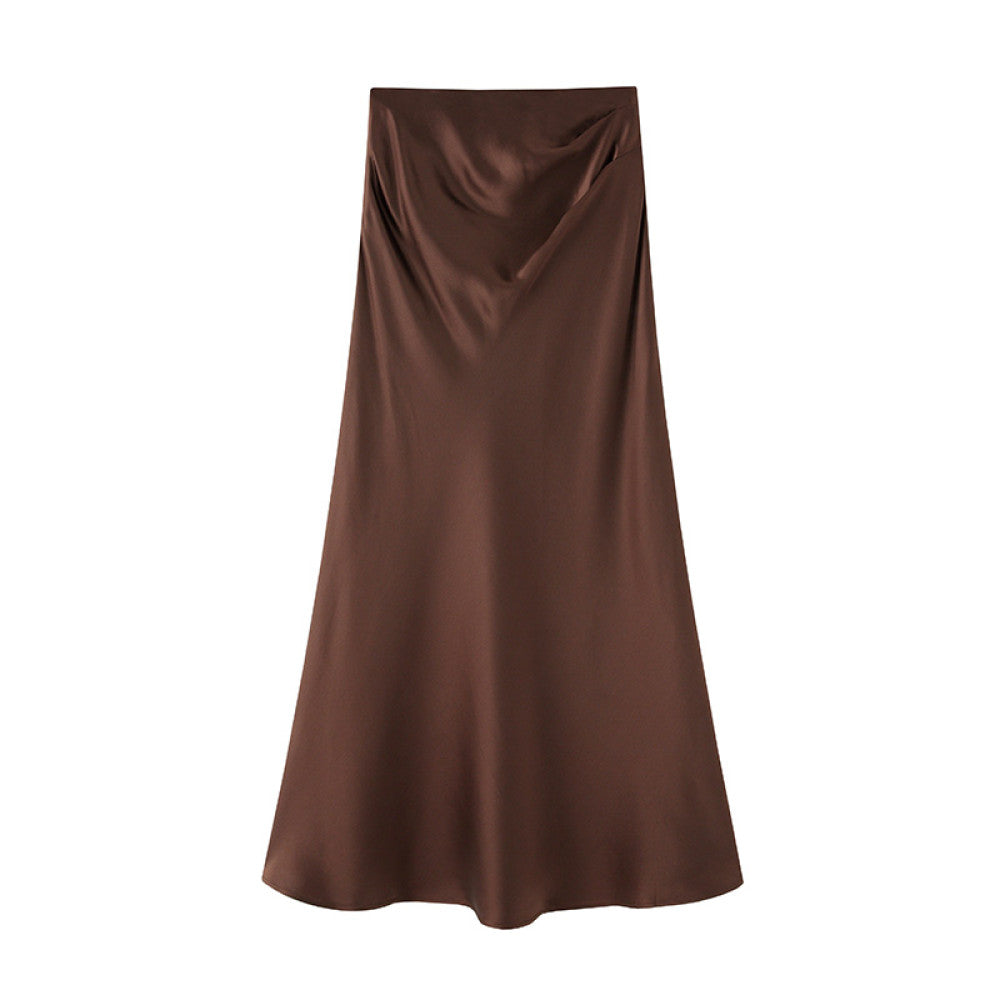 Lu Qingyi Original Qing Weiyang Acetic Acid Suit Coat Women s Spring and Autumn Satin Fish Tail Half Skirt Suit Set image 97