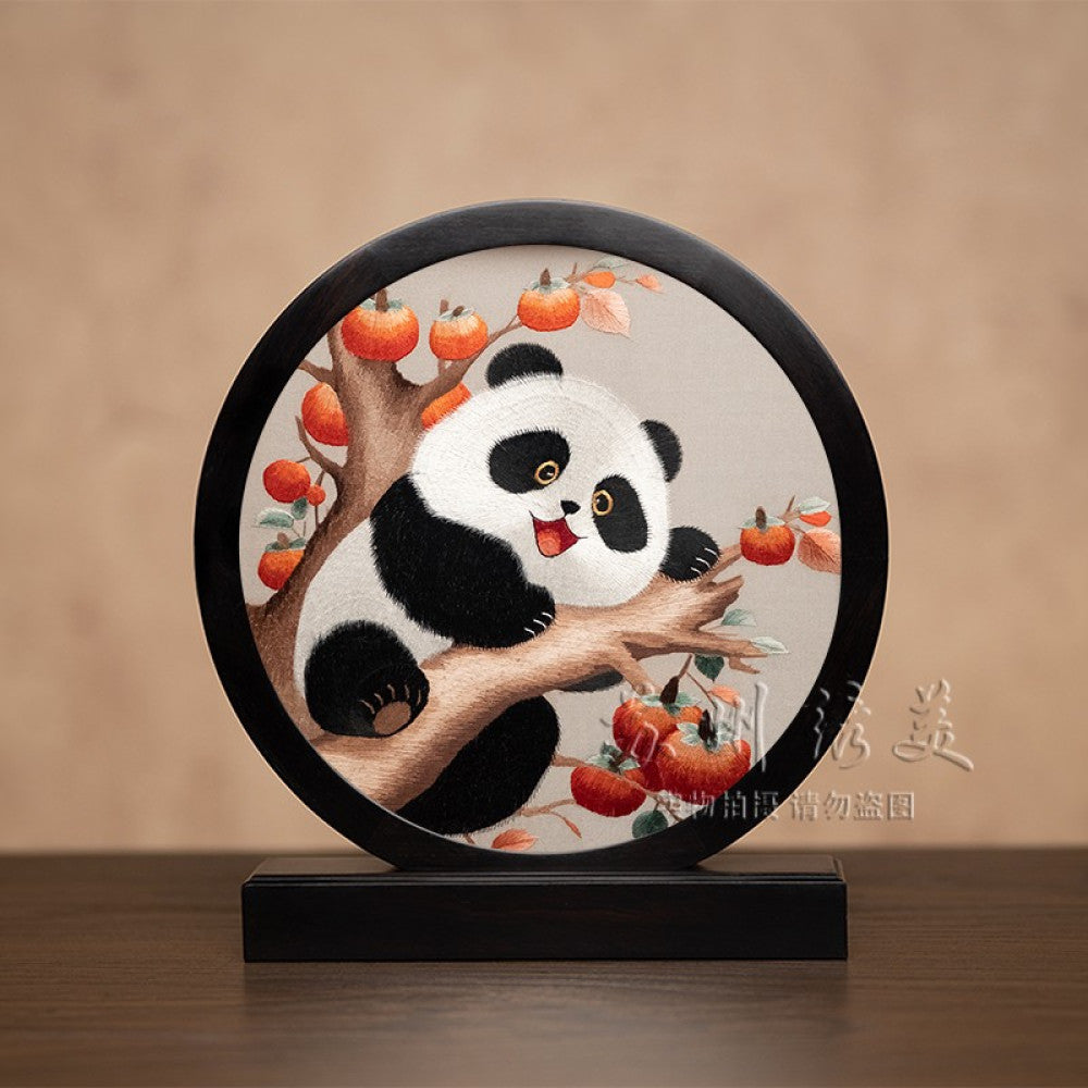 Embroidery ornament Suzhou double sided embroidery desktop ornament creative table embroidery beautiful retro table screen Chinese style business gift image 146