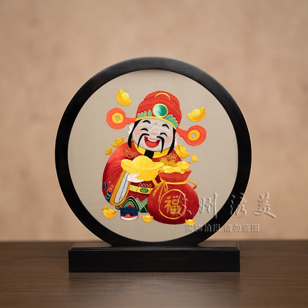 Embroidery ornament Suzhou double sided embroidery desktop ornament creative table embroidery beautiful retro table screen Chinese style business gift image 108