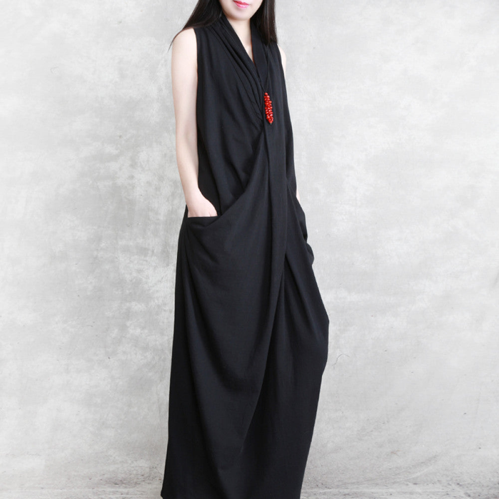 Xifeng brand pure cotton goddess style dress looks slim irregular elegant solid color vest skirt beautiful for spring and summer 2025 image 15