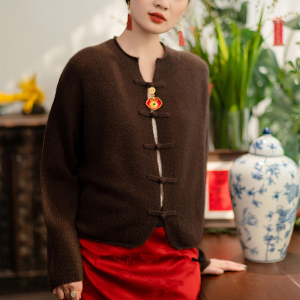 Town Store Baby KLYR502 Three piece cashmere cardigan for hand high end cotton candy cashmere base sweater for autumn and winter women image 30
