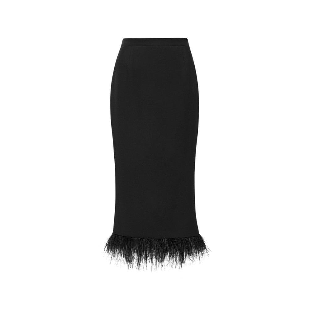 Xi Yuan New Chinese style naive romantic black socialite bag buttocks straight tube skirt new banquet skirt for women image 20