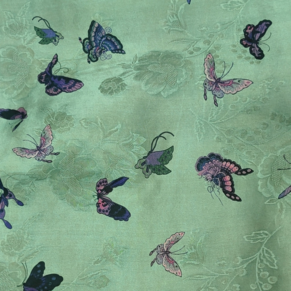 Feiyi Tangdong silk woven brocade fragrant cloud yarn versatile stand collar women retro Chinese style loose buckle clip cotton horse clip women image 23