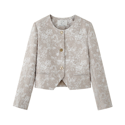 ASAYA2856 Xiaoxiang jacket women’s design niche spring and autumn French jacquard high-end short top