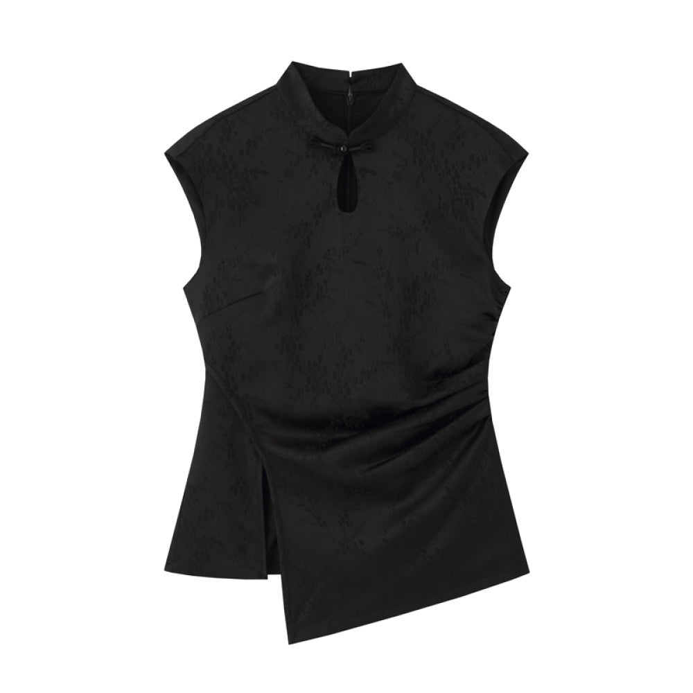 Lu Qingyi Original Clear Light Diao Heavy Industry Jacquard Cheongsam Skirt for Women Summer Chinese Style Improved New Chinese Style Dress image 69