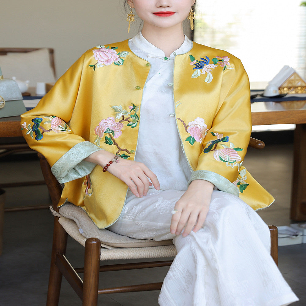 Improved cheongsam new 2025 new autumn and winter new Chinese women s dress Chinese style Tang style coat China Chic vintage coat image 0