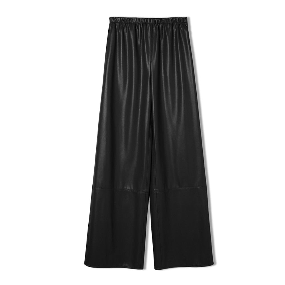 RoseLingLing Town Store Air Pants with Imported Craftsmanship Q Bounce Knock Soft Protein Leather Wide Leg Pants image 11
