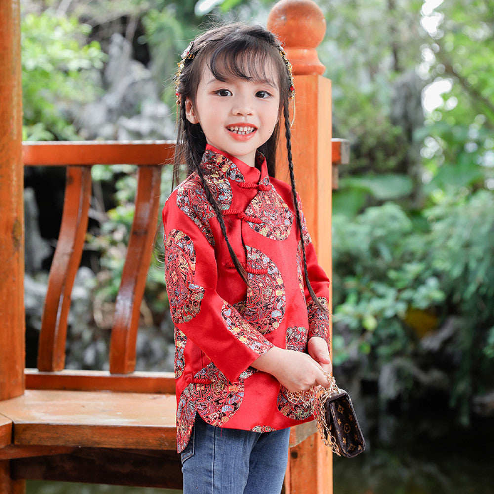 Tang Costume Chinese Style Women s Autumn National Style China Chic New Year Celebration Celebration Retro Chinese New Year Celebration Improved Cheongsam Top image 62