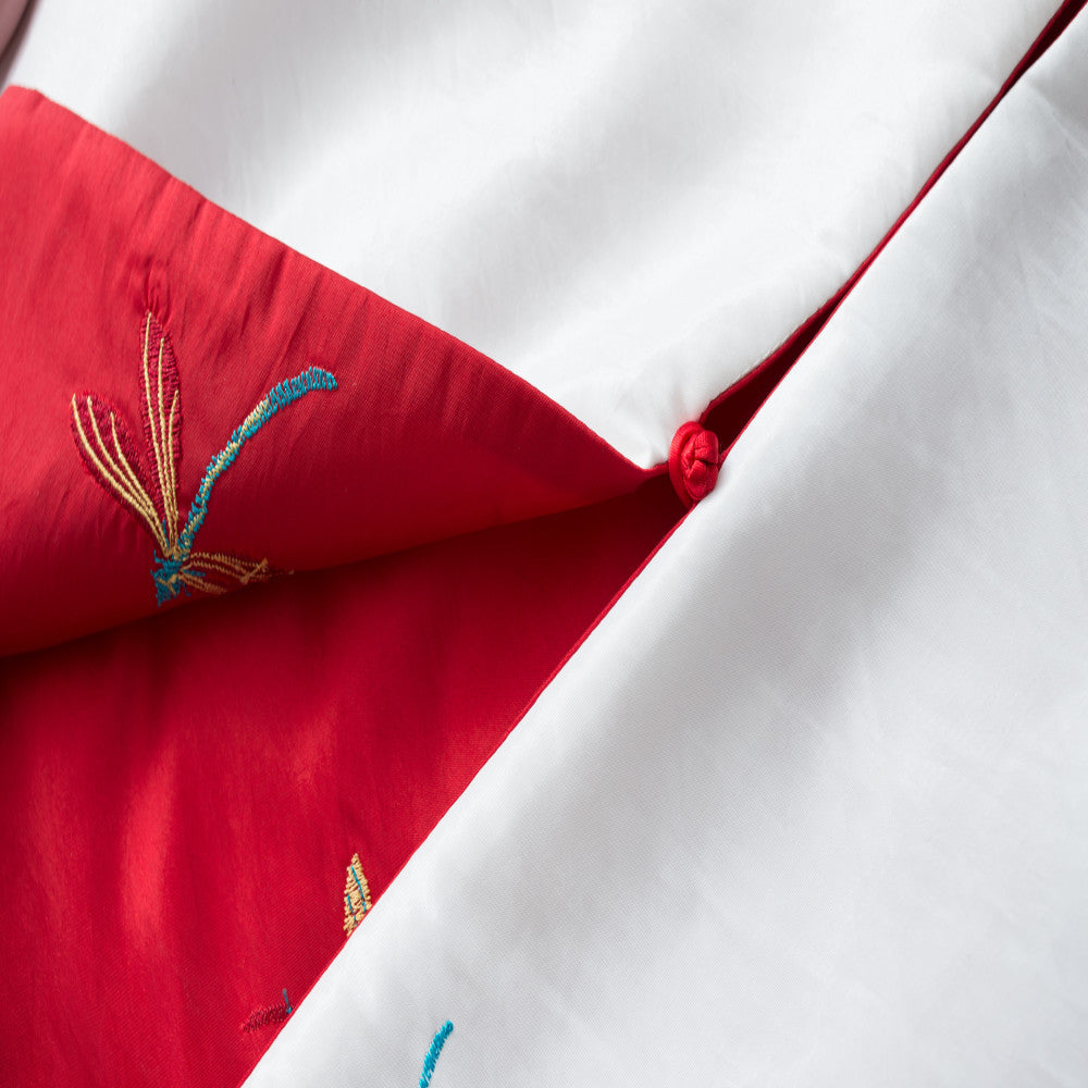 Zhendian Baby TL017 Double sided Wearing Spring and Autumn New Chinese Style Imitation Taisi Dragonfly Embroidery Standing Collar Cotton Temperament Vest Girl image 151