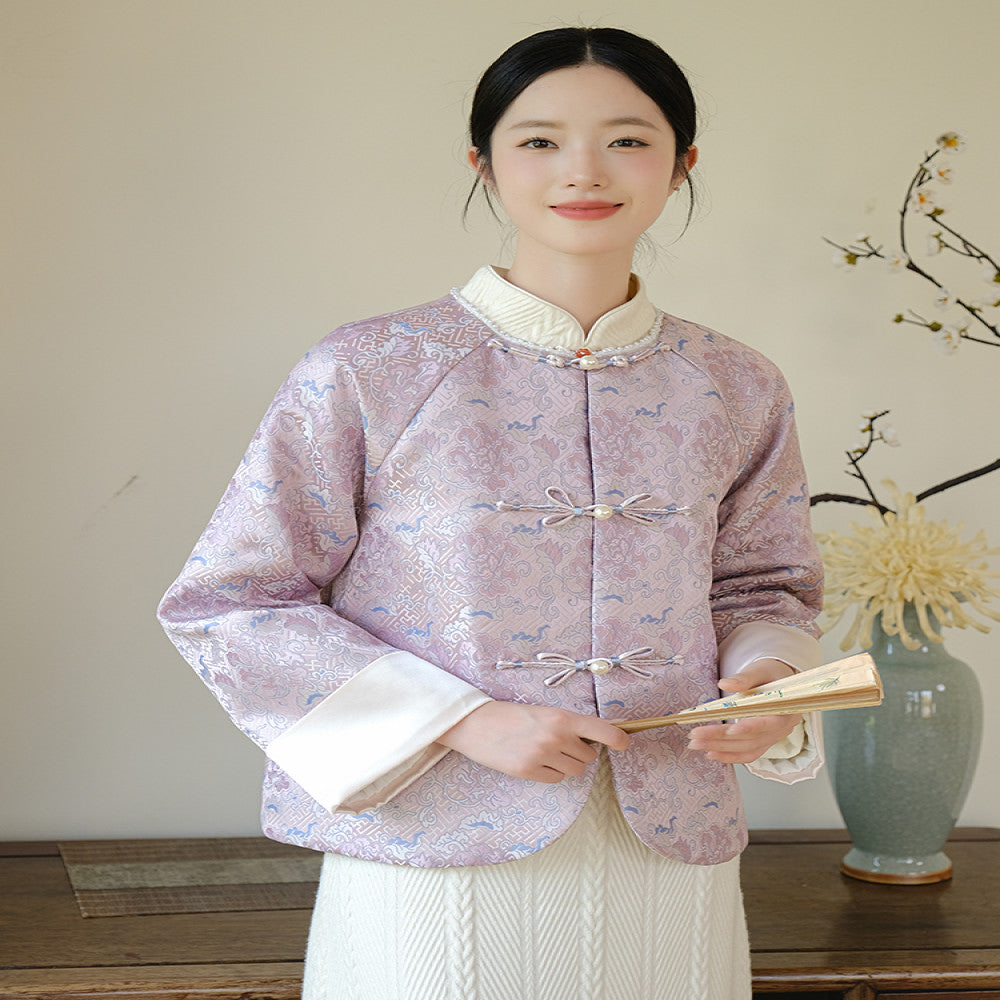 Shanyouse new Chinese style jacket winter improved Tang suit for women Chinese style young style Zen tea suit buttoned top image 8