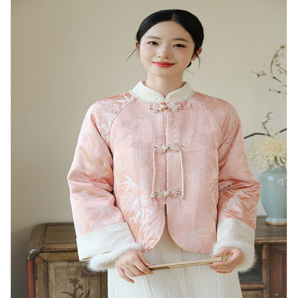 Shanyouse new Chinese style jacket winter improved Tang suit for women Chinese style young style Zen tea suit buttoned top image 27