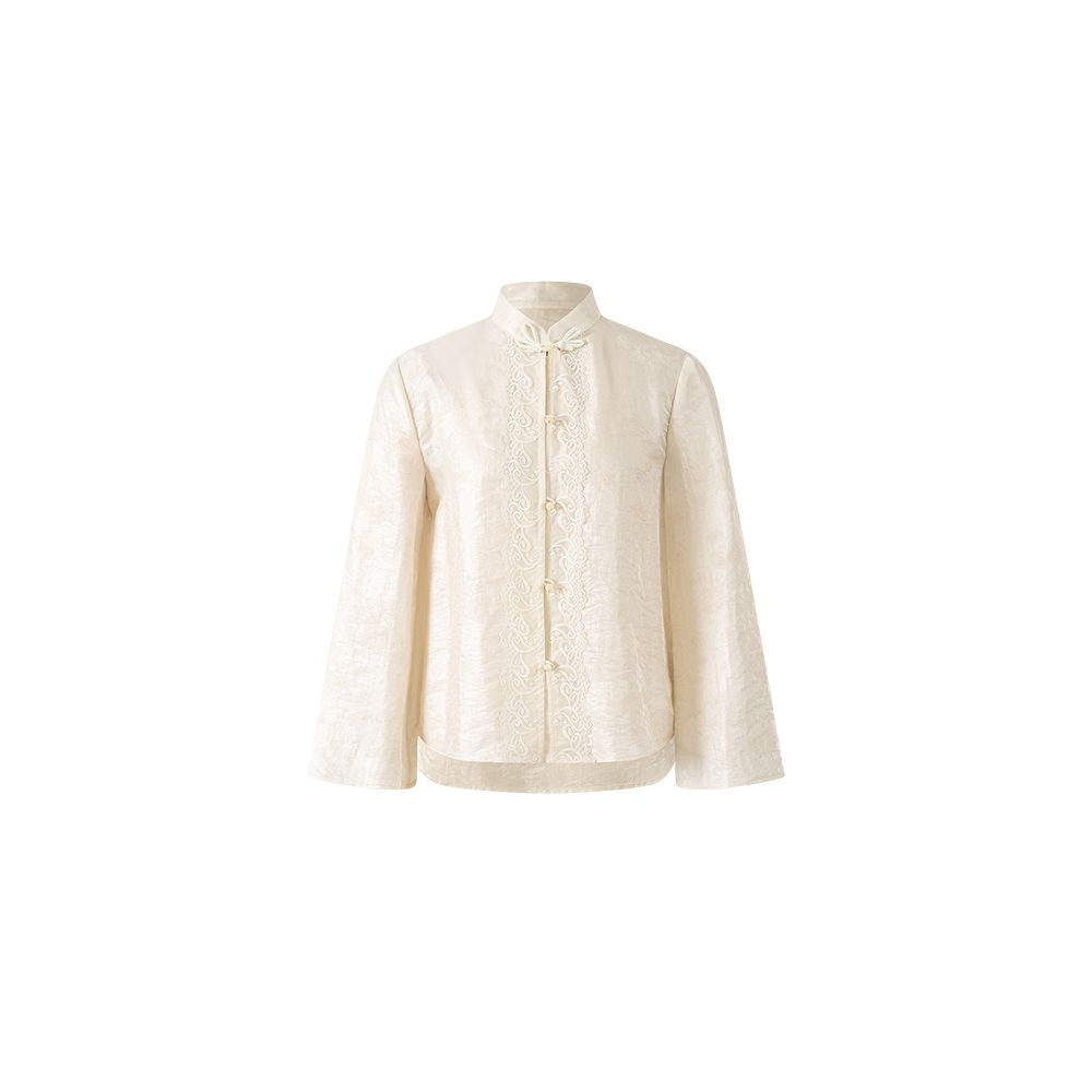 Wuyan Yiheshan Hetu New Chinese Brocade Velvet Bead Embroidery Material Vest Half Skirt Tencel Top image 17