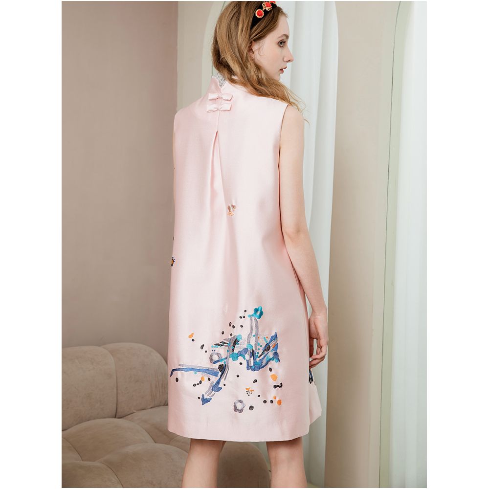 Vest women 2025 new new Chinese style Republic of China style small dress retro Shiatzy Chen embroidered sleeveless improved version cheongsam image 4
