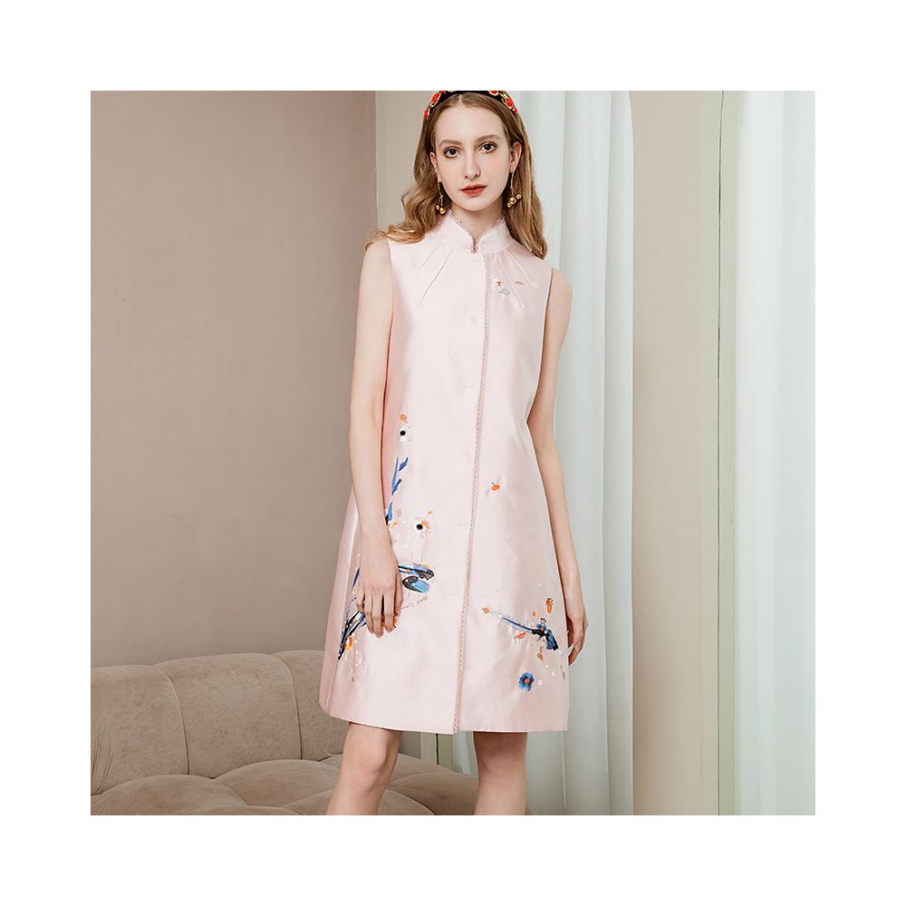 Vest women 2025 new new Chinese style Republic of China style small dress retro Shiatzy Chen embroidered sleeveless improved version cheongsam image 20