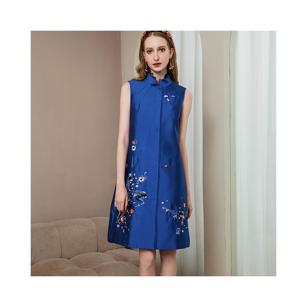Vest women 2025 new new Chinese style Republic of China style small dress retro Shiatzy Chen embroidered sleeveless improved version cheongsam image 23