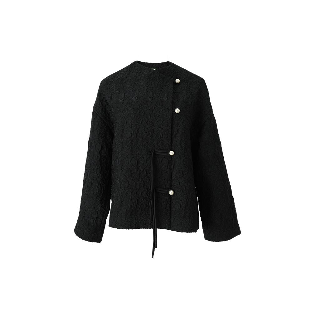Tang style short jacket for women new Chinese style jacquard slant collar button red New Year s greeting jacket improved Chinese style New Year Tang style winter outfit image 9