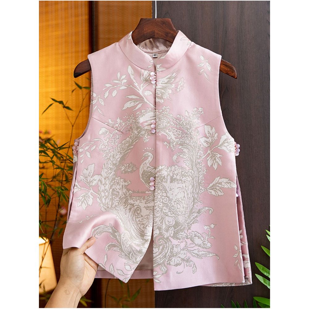 Tang style women s clothing 2025 autumn new collection retro improved Chinese style new Chinese style vest jacquard qipao top vest vest vest image 32