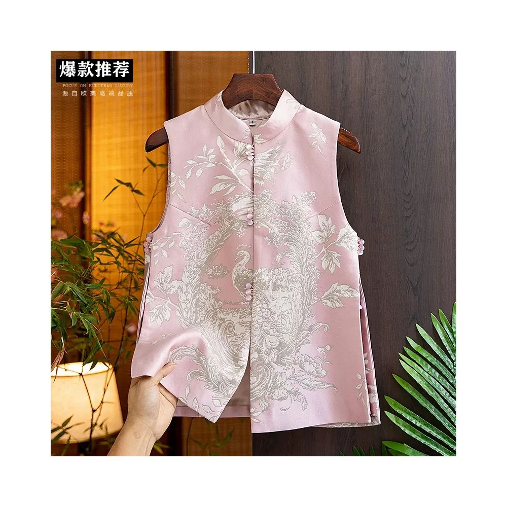 Tang style women s clothing 2025 autumn new collection retro improved Chinese style new Chinese style vest jacquard qipao top vest vest vest image 44