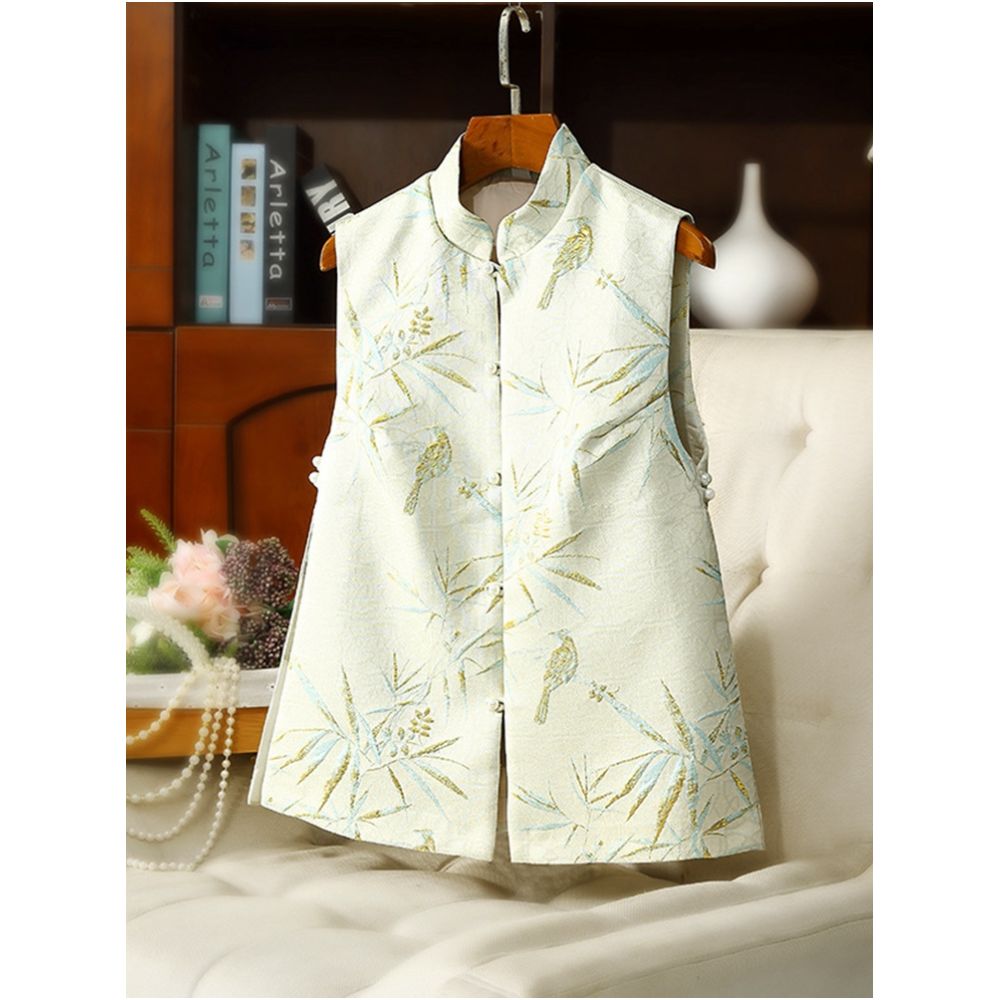 ASAYA2525 new autumn women’s retro improved young cheongsam vest