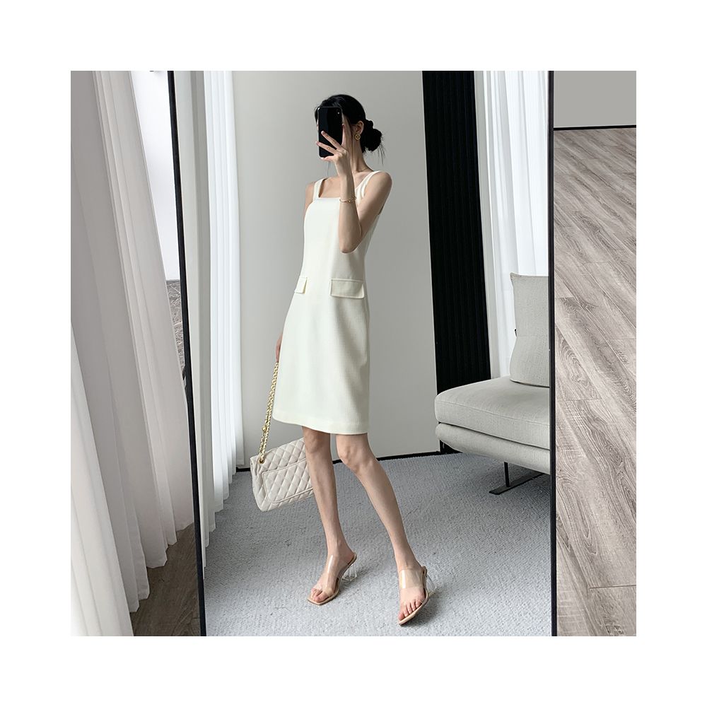 FT GUOGE Little Fragrant Dress for Women 2025 Summer New Style High end French Retro Strap Skirt Two piece Set image 14