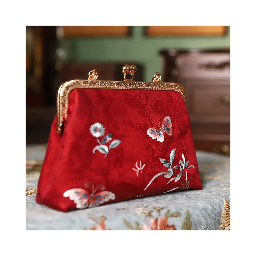 Paired with cheongsam bag retro embroidered handbag 2024 new versatile women s bag Suzhou embroidered beautiful crossbody bag mother s gift image 8