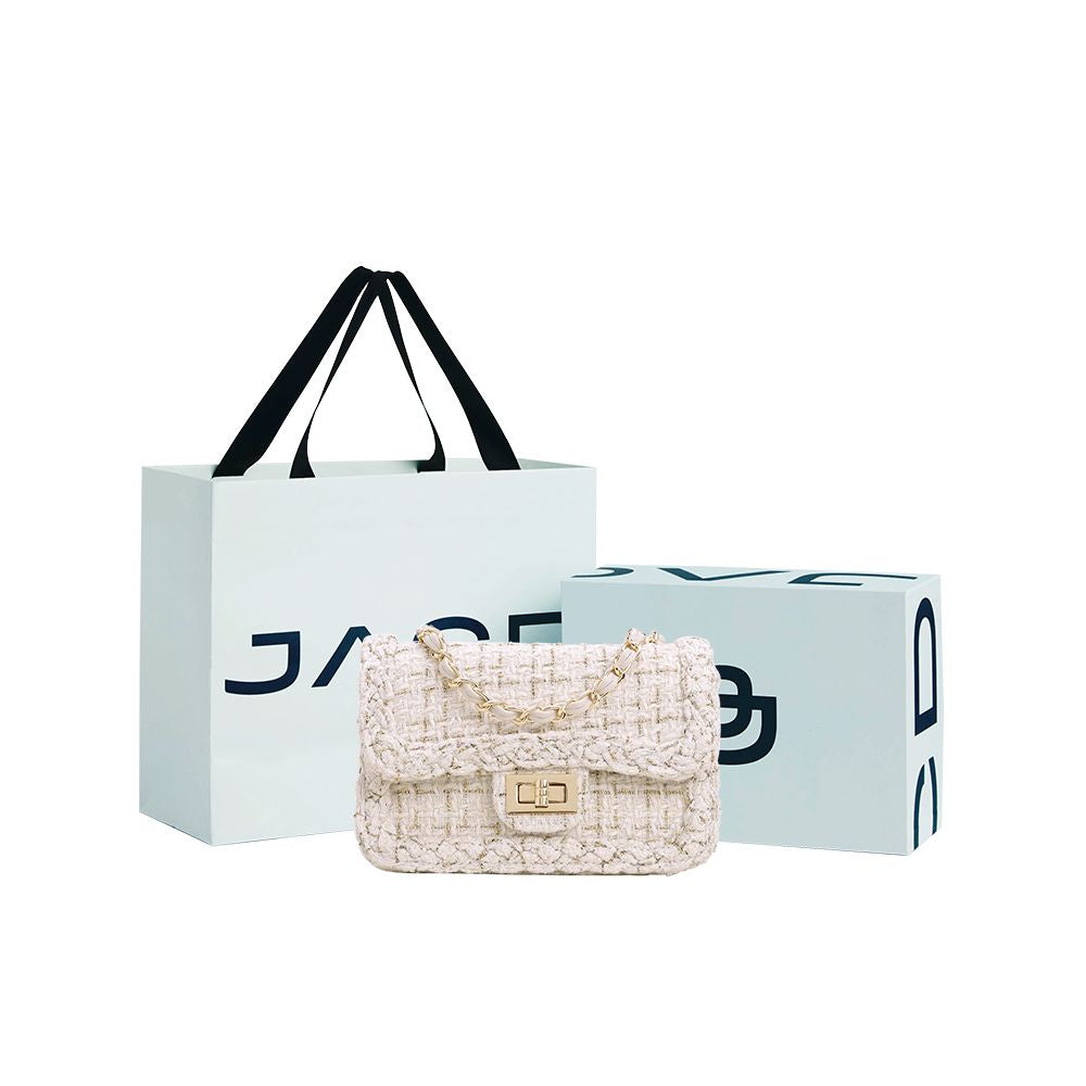 ASAYA2424 High-end Light Luxury Small Fragrance Style Woolen Chain Bag