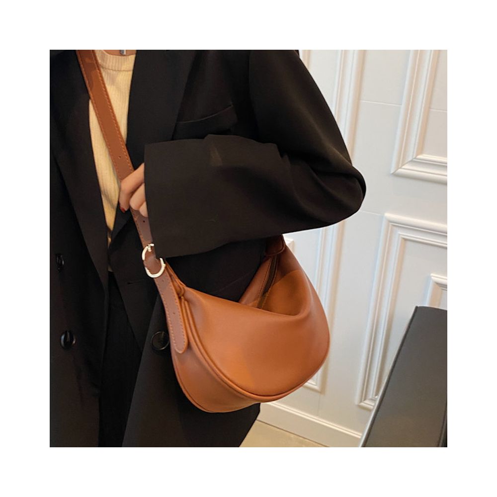 High end niche small bag for women 2025 new fashionable casual shoulder crossbody bag versatile black dumpling bag image 2