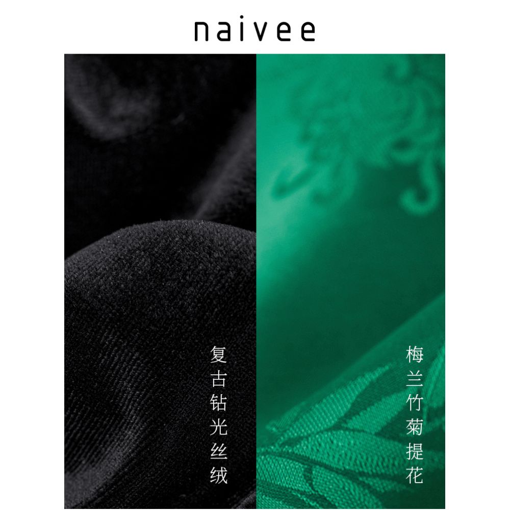 Na Wei Star s New Chinese Women s Wear Autumn Winter Stand up Collar Loose Chinese Style Jacquard Velvet Thick Short Coat for Women image 10