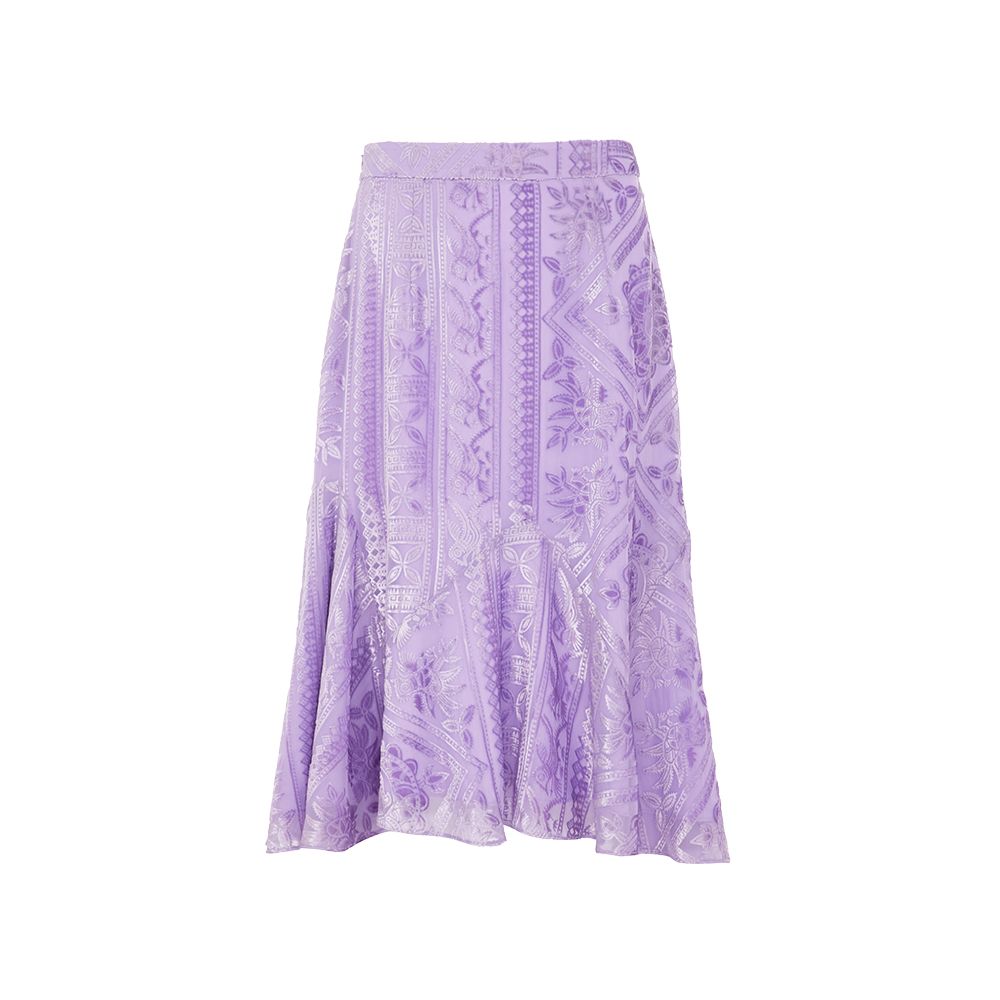 Blogger s same flower and tree deep irregular half skirt women s fishtail skirt velvet A line skirt new Chinese style half skirt image 19
