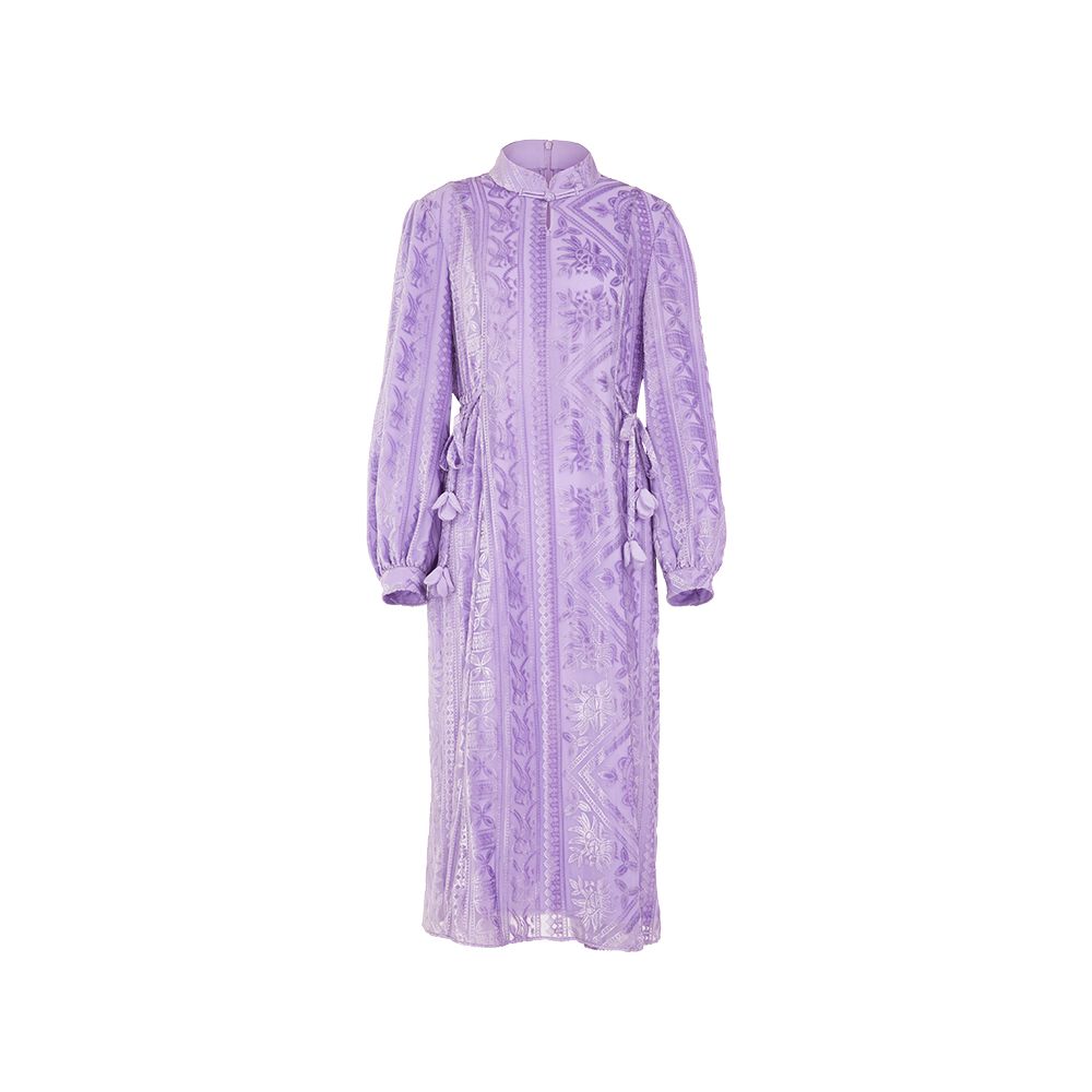 ASAYA2410 Huamu deep new Chinese style cheongsam stand collar high-end light luxury banquet dress