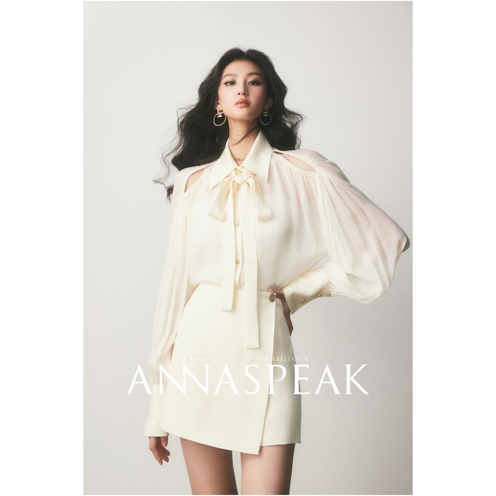 ANNASPEAK Urban Hormones NAIA Acetic Acid Overlapping A line Short Skirt Pants AS Autumn New Pants for Women image 9