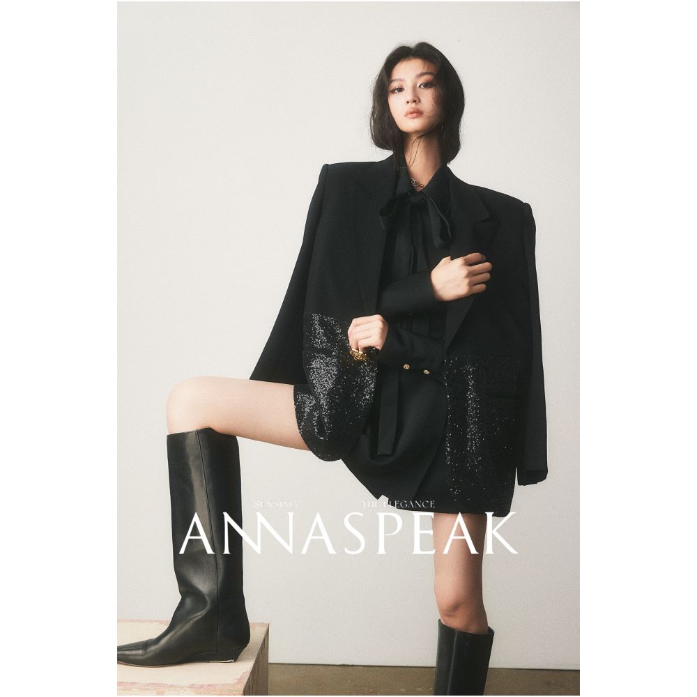 ANNASPEAK Urban Hormones NAIA Acetic Acid Overlapping A line Short Skirt Pants AS Autumn New Pants for Women image 14