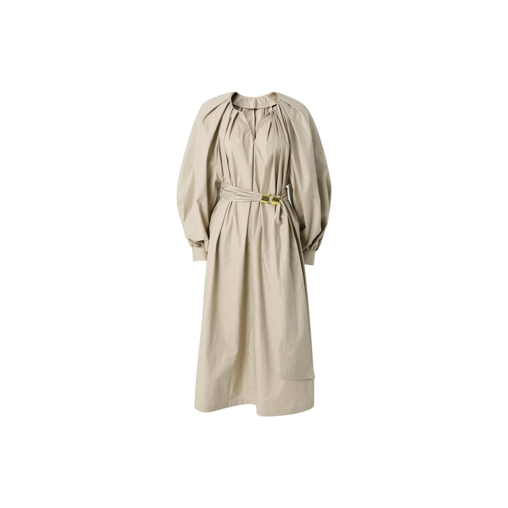 Mogas atmosphere high street B backup temperament casual and slimming V neck mid length dress for women in spring image 6