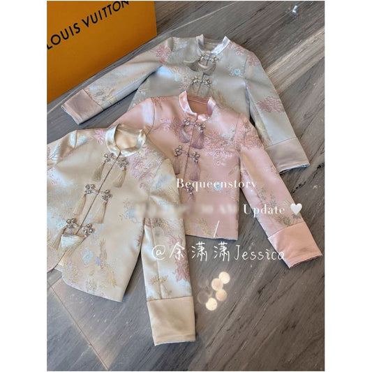 ASAYA2322 National Style Embroidered Short Jacket