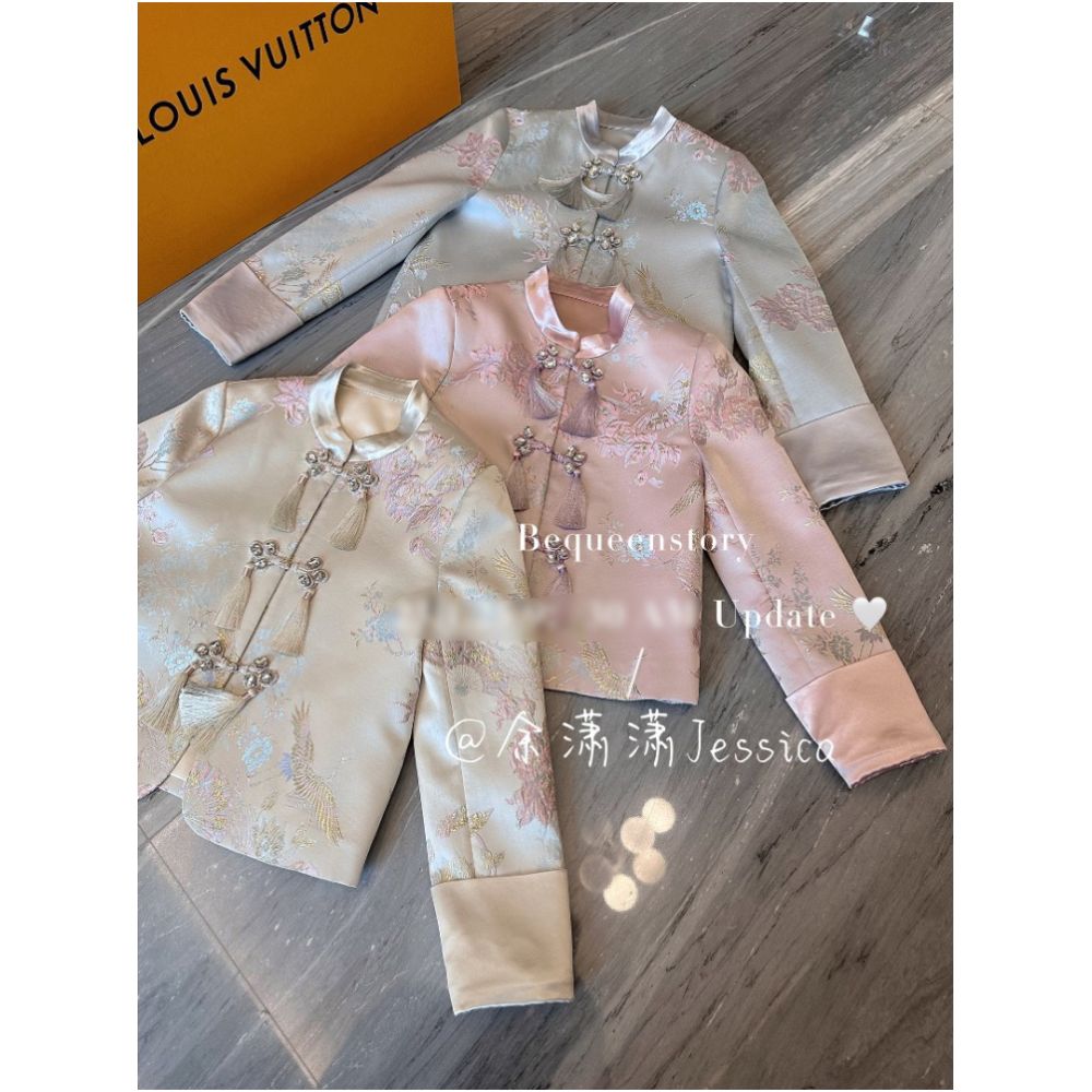 Yu Xiaoxiao s Dream of Hualu A New Chinese Heavy Industry Tassel Embroidery Style Fashionable Chinese Style Short Coat image 18