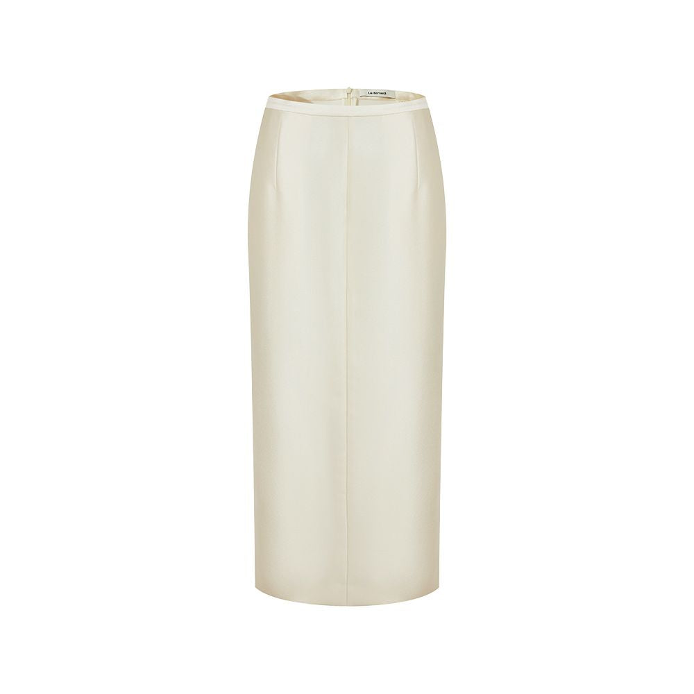 Le Samedi Half Familiar Lover R0W Wind Stacked Design Silk Luxury Date Tank Top Half Skirt Set image 3
