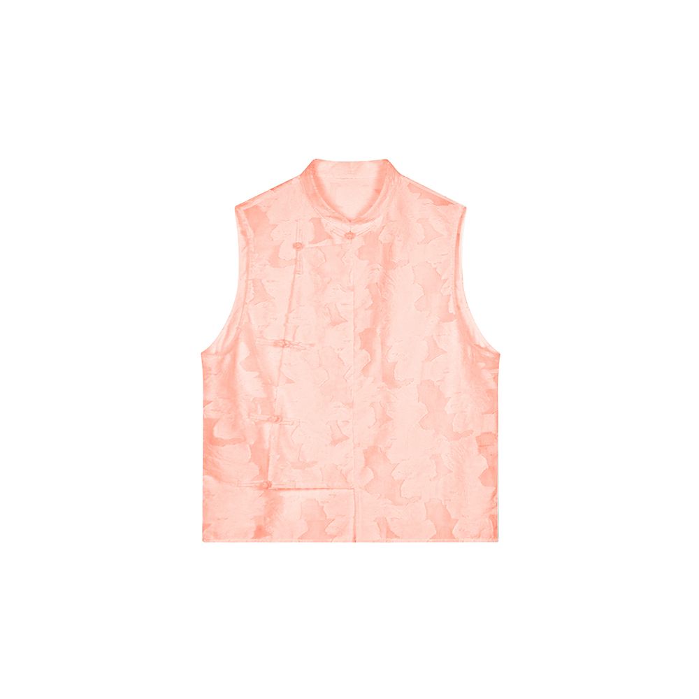 Ruyi Lianyun Spring Summer New Style Small Stand Collar Pan Button Scissors Flower Vest Women s Retro New Chinese Style Tank Top Shoulder image 11