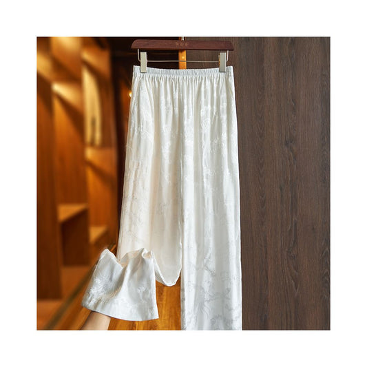 ASAYA2201 Wide leg silk pants