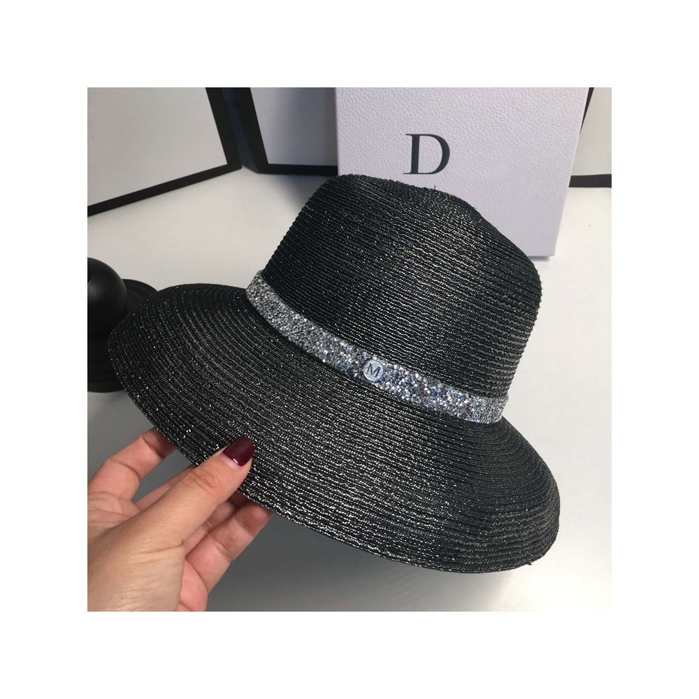 New Sunscreen Silver Wire Sunshade Hat for Women s Summer Trendy Versatile Foldable Straw Hat Summer Beach Travel Dome Fashion Hat image 13