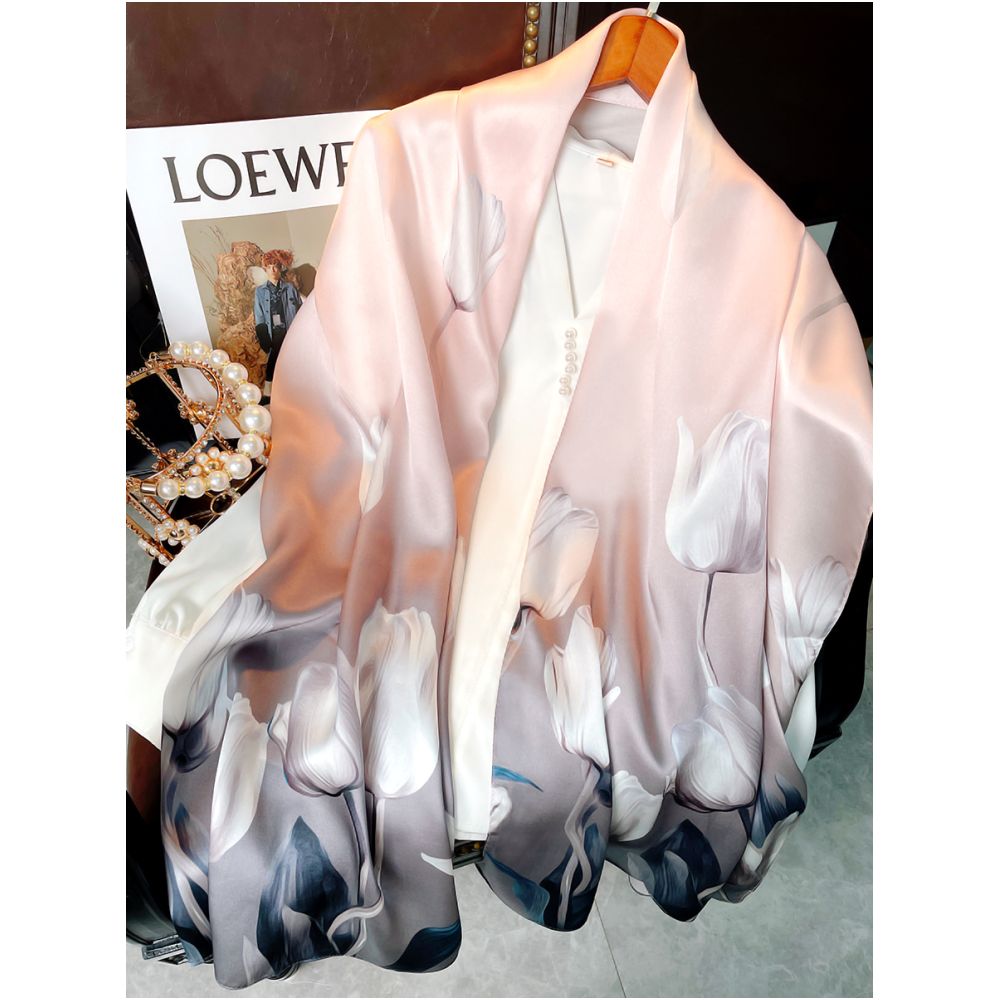 Silk scarf for women 2025 new 100 mulberry silk shawl outer scarf for mother and elders birthday gift image 57