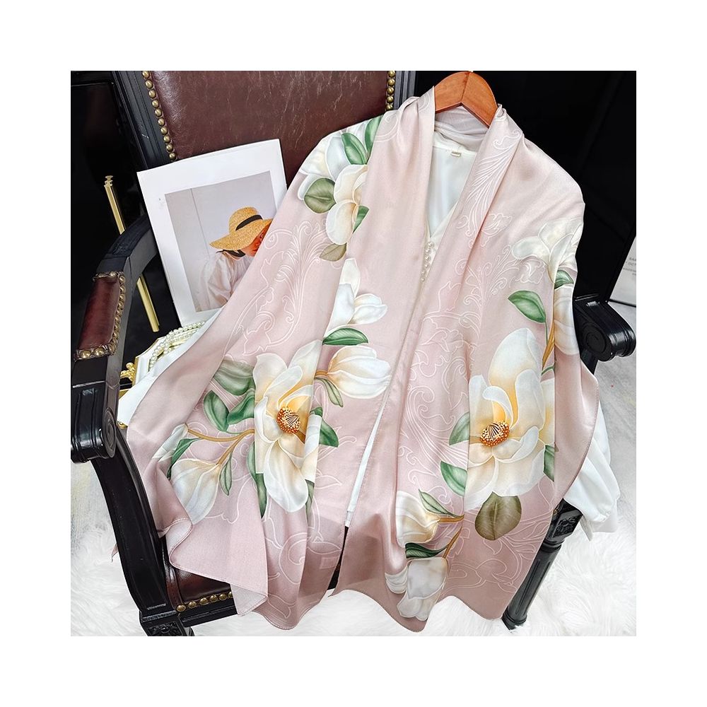 Silk scarf for women 2025 new 100 mulberry silk shawl outer scarf for mother and elders birthday gift image 2