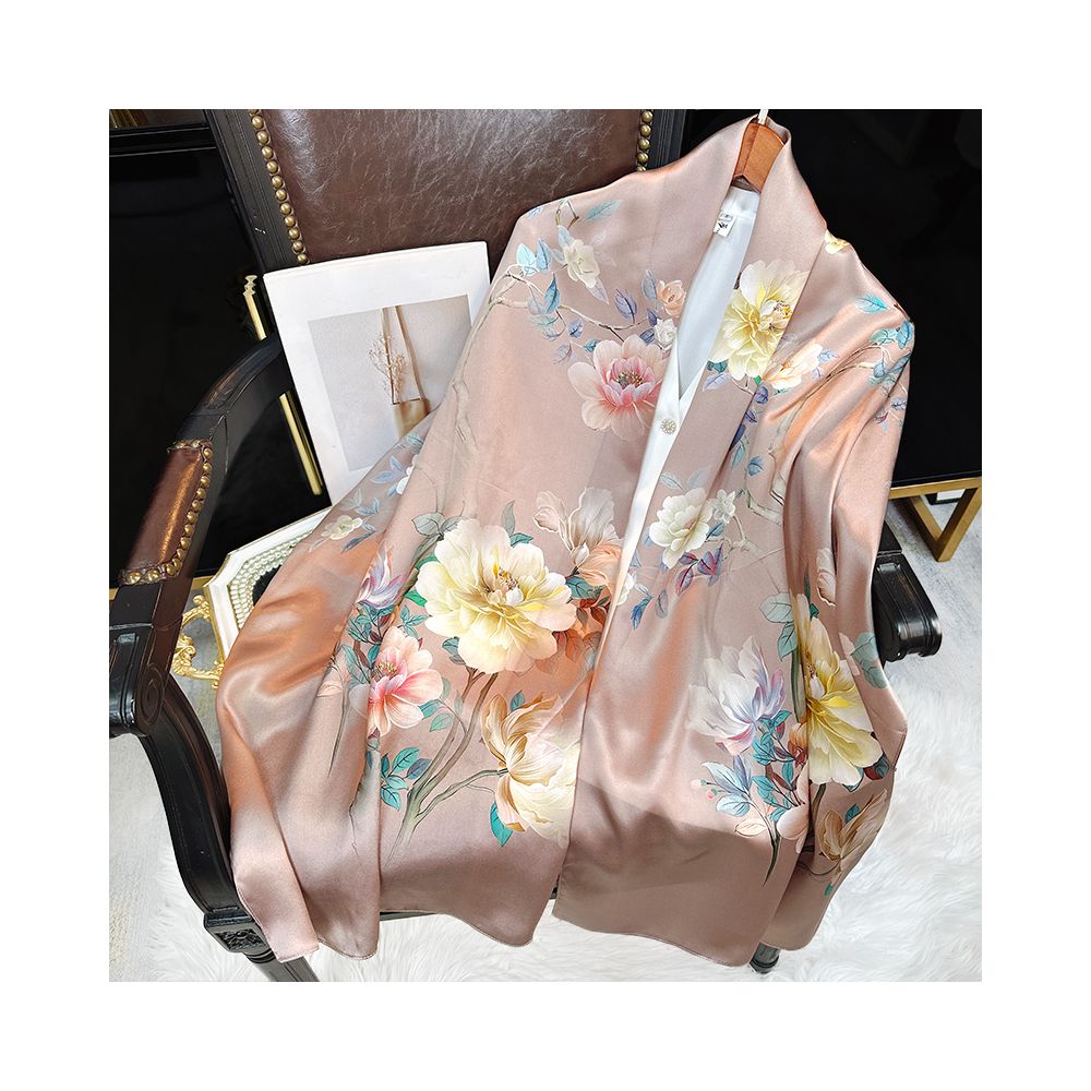 Silk scarf for women 2025 new 100 mulberry silk shawl outer scarf for mother and elders birthday gift image 3