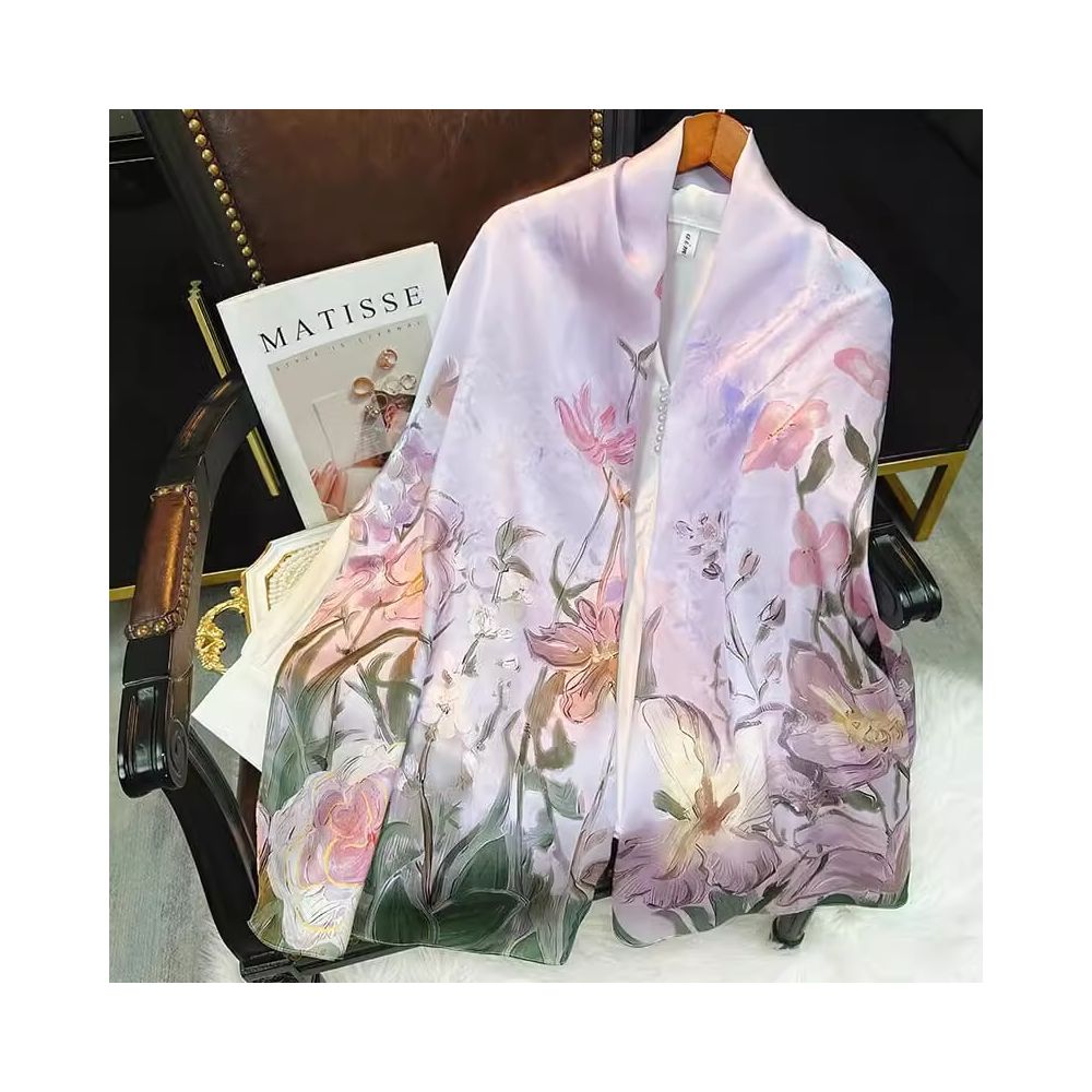 Silk scarf for women 2025 new 100 mulberry silk shawl outer scarf for mother and elders birthday gift image 6