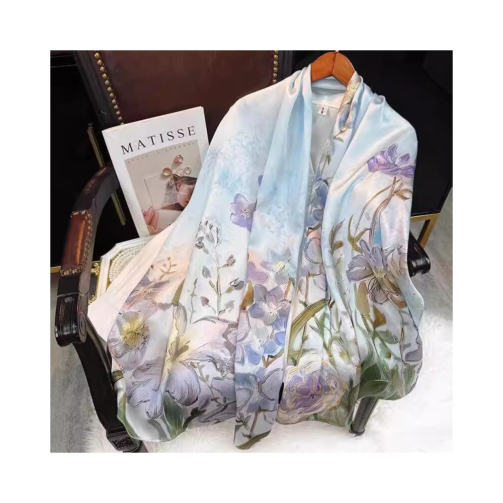 Silk scarf for women 2025 new 100 mulberry silk shawl outer scarf for mother and elders birthday gift image 8